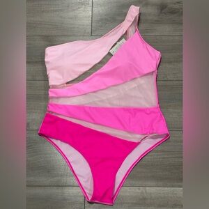 🆕 Swmmer Liket Pink and Fuchsia One-Piece Swimsuit Size XL